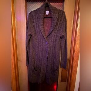 Just My Size Dark Brown Women's Cardigan
